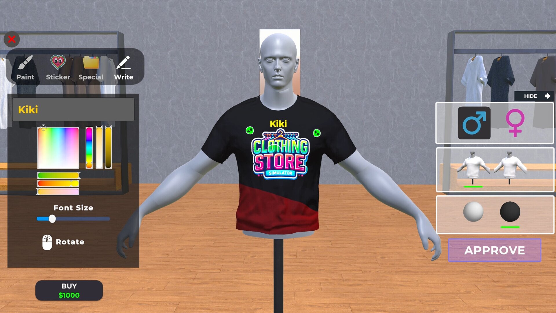 clothing store simulator